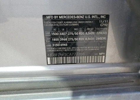 4JGBF2FE3CA777708